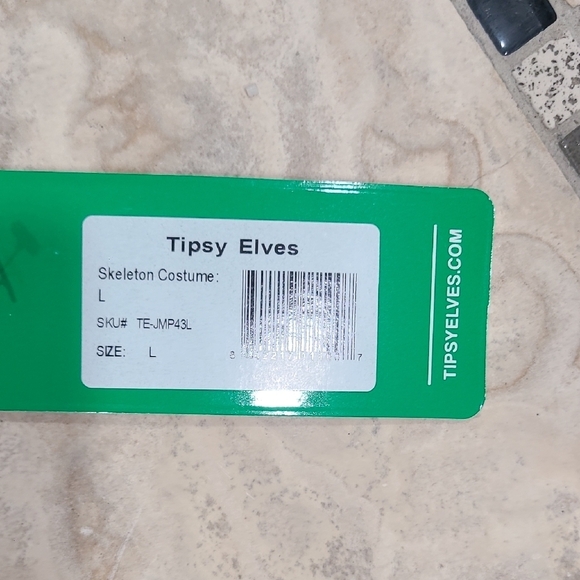 Halloween Costum Tipsy Elves Black and White Skeleton Jumpsuit - Picture 10 of 10